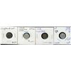 Image 1 : 1908 5¢ Sm, 1908 Lg date, 1909 Ptd & 1910 RL.  Lot of 4 coins VF to EF.