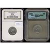 Image 1 : 1926 5¢ Far ICG VF30 & Near NGC XF45.  Lot of 2 coins. 1926 designated with scratch.