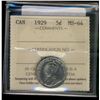1929 5¢ ICCS MS64.