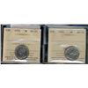 Image 1 : 1931 5¢ & 1932 ICCS AU55.  Lot of 2 coins.