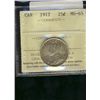 Image 1 : 1917 25¢ ICCS MS65.  Attractive red and gold rim tones.