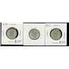 Image 1 : 1929 25¢, 1931 & 1935.  Lot of 3 coins Abt EF to EF45 with lustre.