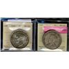 Image 1 : 1935 $1 & 1949 ICCS MS65.  Lot of 2 coins. 1935 looks to be a SWL issue.