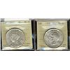 Image 1 : 1935 $1 MS65 & 1938 MS63.  Lot of 2 ICCS coins.