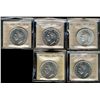 Image 1 : 1939 $1, 1949, 1950, 1951 & 1952 ICCS MS64.  Lot of 5 coins with 1949 grading MS65.