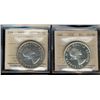 Image 1 : 1956 $1 & 1957 ICCS PL66.  Lot of 2 coins with 1956 designated Cameo.