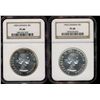 Image 1 : 1956 $1 & 1959 NGC PL66.  Lot of 2 coins.