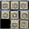 Image 1 : 1962 $1, 1963, 1965 SmBds Ptd,  LgBds Blt, LgBds Ptd, Type V & 1966(2) all ICCS MS64.  Lot of  8 coi