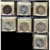 Image 1 : 1965 $1 SmBds Ptd(4), LgBds Blt(2) & 1966 LgBds all ICCS MS64.  Lot of 7 coins.