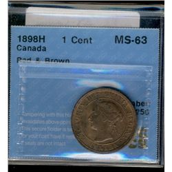 1898H 1¢ CCCS MS63RB