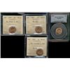 Image 1 : 1947 1¢ MLBlt, ML Ptd MS64RD, 1947 ML Ptd MS65 all ICCS graded & 1940 PCGS MS65RD.  Lot of 4 pcs.