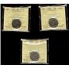Image 1 : 1925 5¢ ICCS F12.  Lot of 3 coins.