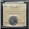 Image 1 : 1932 5¢ ICCS AU55.  Full beads with MS lustre.