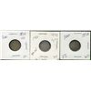 Image 1 : 1858 10¢, 1870 W0 & 1899 Lg 9's.  Lot of 3 coins VG+ to F+.