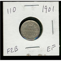 1901 10¢.  Nice EF issue.