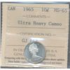 Image 1 : 1965 10¢ ICCS MS65 Ultra Heavy Cameo.