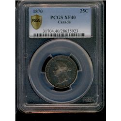 1870 25¢ PCGS EF40