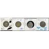 Image 1 : 1890H 25¢, 1915, 1927 & 1936 Dot.  Lot of 4 coins G+ to VG.