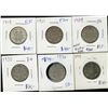 Image 1 : 1909 25¢, 1911, 1918, 1919 & 1934.  Lot of 6 pcs Abt F to V+.