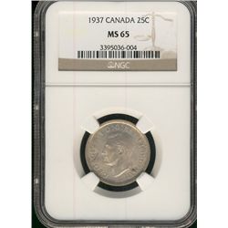 1937 25¢ NGC MS65