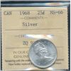 Image 1 : 1968 25¢ Silv ICCS MS66.