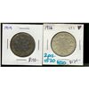 Image 1 : 1916 50¢ & 1919.  Lot of 2 coins both VF30.
