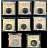 Image 1 : 1950 50¢ No Des EF40, 1967(2) MS63, 1968 MS64, 1989(2) MS65 & 1991(2) MS66.  Lot of 8 coins all ICCS