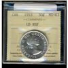 Image 1 : 1953 50¢ LD NSF ICCS MS63.  Tough issue for grade.