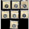 Image 1 : 1959 50¢, 1960, 1961, 1962, 1964, 1966 & 1967 ICCS PL66.  Lot of 7 coins some with Cameo to Heavy Ca