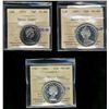 Image 1 : 1961 50¢ PL66 Ultra Heavy Cameo, 1965 & 1974 PL66 Heavy Cam.  Lot of 3 ICCS coins.