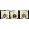 Image 1 : 1960 50¢ PL67, 1962 & 1964 PL66.  Lot of 3 ICCS coins all with Cameo designations.