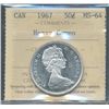 Image 1 : 1967 50¢ ICCS MS64 Heavy Cameo.