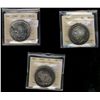 Image 1 : 1949(2) $1 & 1950 ICCS MS64.  Lot of 3 coins all with nice toning.