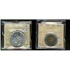 Image 1 : 1949 $1 & 1998 $2 ICCS MS66.  Lot of 2 coins.