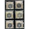Image 1 : 1956 $1, 1958(2), 1960 & 1961(2) ICCS PL65.  Lot of 6 coins with some Cameo to Hvy Cam issues.