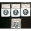 Image 1 : 1958 $1 ICCS PL66 Hvy Cameo, PCI graded 1959, 1967 PL67 & 1967 PL66.  Lot of 4 PL coins.