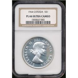 1964 $1 NGC PL66 Ultra Heavy Cameo.