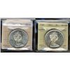 Image 1 : 1965 $1 LgBds Blt & Type V ICCS MS64.  Lot of 2 coins.  Heavy Cameo and Cameo designations respectiv