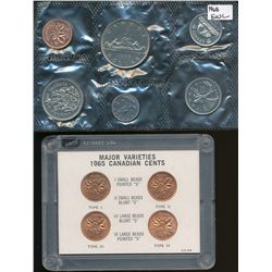 RCM Lot;  includes 1968 PL Set EwL & 1965 1¢ 4 coin set in Capitol holder T1 to T4 BU red.