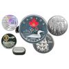 Image 1 : RCM Lot;  includes 1990 $20 The Anson and Harvard Aviation issue, 1998 50¢ Skiing,  1999 Test Token 