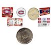 Image 1 : RCM Lot;  includes Montreal Canadiens 2005/2006 Gift Set, 2009 Coin & Stamp Set & Original BU Dollar