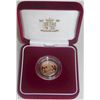 Image 1 : Great Britain; The Royal Mint 2001 United Kingdom Gold Proof Half Sovereign, with certificate, FDC, 