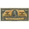 Image 1 : 1937 $50 BC-26a #AH0078387, PMG VF25 Net. Designated as retouched with minor edge damage.