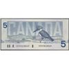Image 1 : 1986 $5 BC-56cA #GPH9828569 (betw 9,82-9,84), Crisp original UNC.