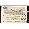 Image 1 : 1988 $100 BC-60b #BJH4312984-986.  Lot of 3   Original Crisp UNC issues.