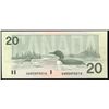 Image 1 : 1991 $20 #AWM3495014 replacement issue.  Crisp original UNC.
