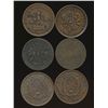 Image 1 : LC-4A2, 5A3, 8A1, 8B1, 13B & LC-14B all VF.  Lot of 6 tokens.