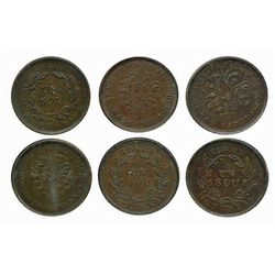 LC-24A, LC31C & LC-32B all EF.  Lot of 3 tokens.