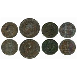 NS-1A4, 2A2, 55A1 & NS11A1 all VF+.  Lot of 4 tokens.