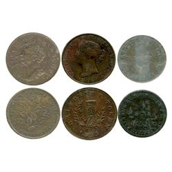 NS-1A4, NS-5A1 & NS-14A5 all VF+.  Lot of 3 tokens.